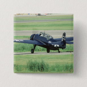 Badge Carré 5 Cm Grumman TBF/TBM Avenger torpilleur embarqué sur po