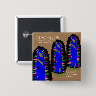 Badge Carré 5 Cm Guadalupe