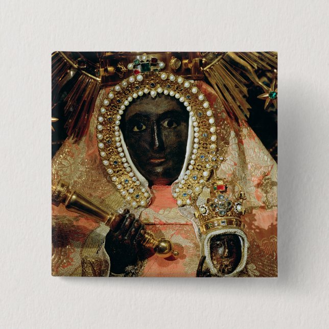 Badge Carré 5 Cm Guadalupe Madonna (Devant)