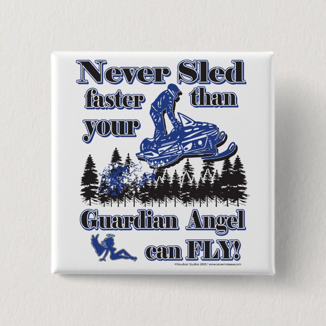 Badge Carré 5 Cm Guardian-Angel (Devant)