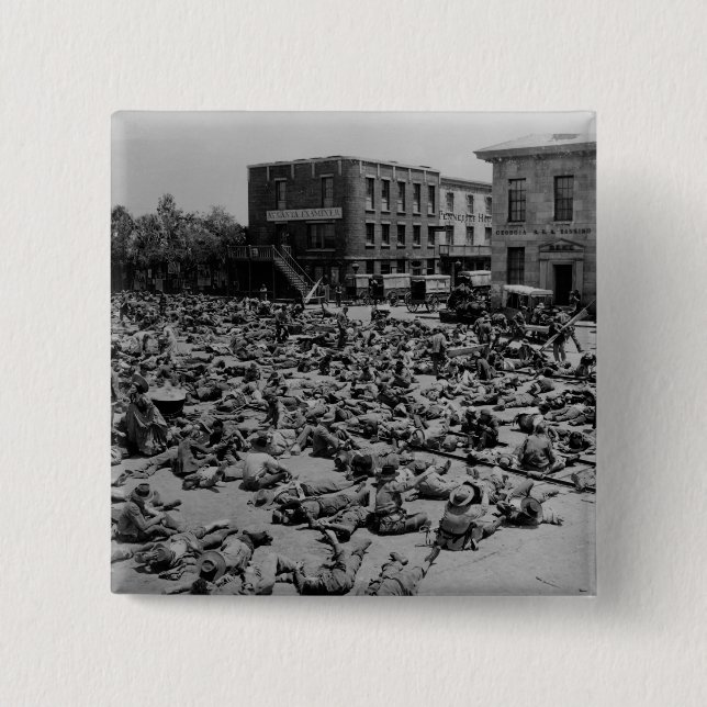 Badge Carré 5 Cm Guerre civile américaine (Devant)