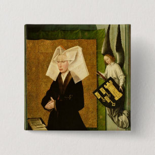 Badge Carré 5 Cm Guigone de Salins, épouse du donateur