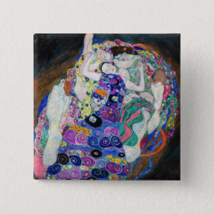 Badge Carré 5 Cm Gustav Klimt - La Vierge
