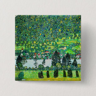 Badge Carré 5 Cm Gustav Klimt - Versant de montagne à Unterach