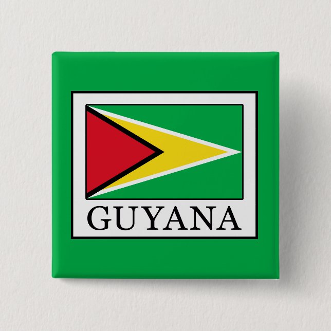 Badge Carré 5 Cm Guyana (Devant)