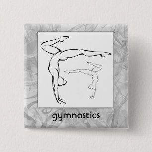 Badge Carré 5 Cm Gymnastique II