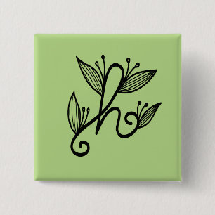 Badge Carré 5 Cm h manuscrit