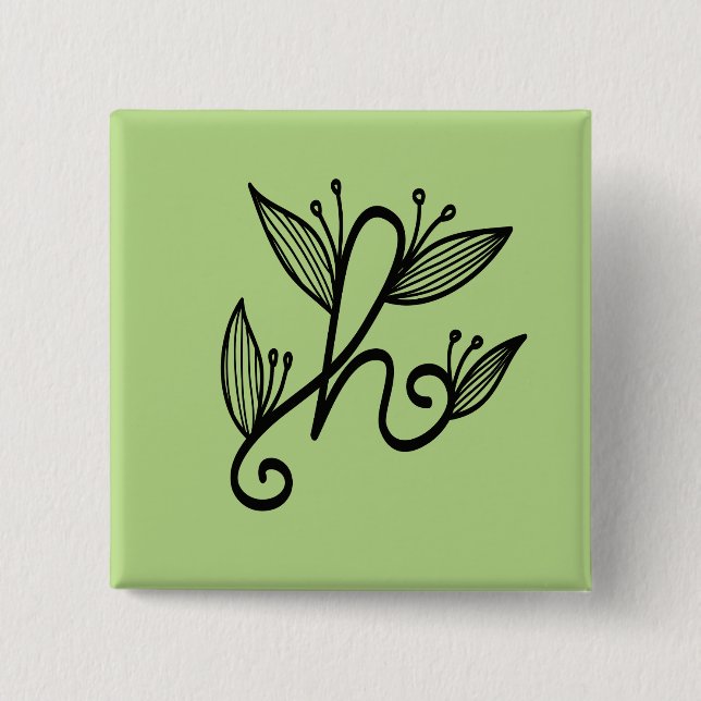 Badge Carré 5 Cm h manuscrit (Devant)