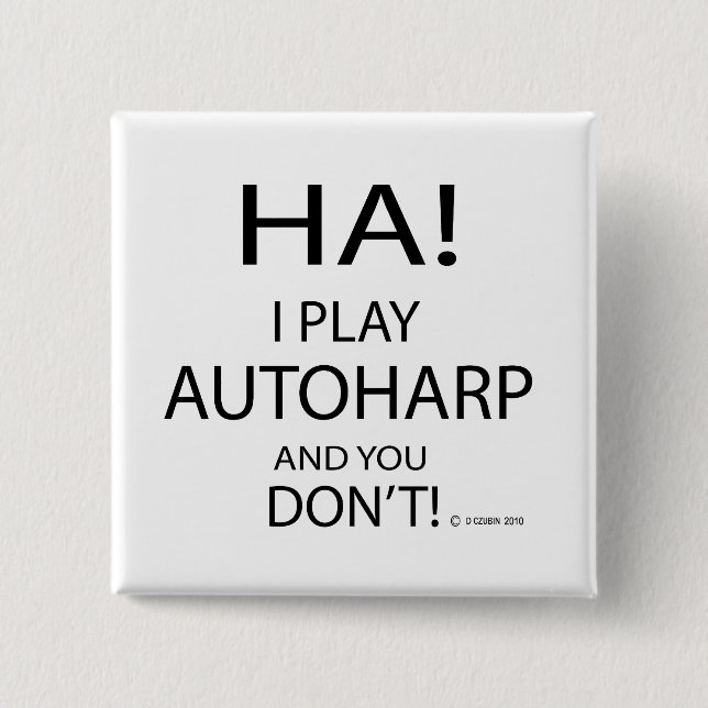 Badge Carré 5 Cm Ha Autoharp (Devant)