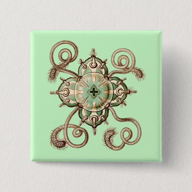Badge Carré 5 Cm Haeckel (Devant)