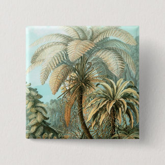 Badge Carré 5 Cm Haeckel Palm Trees