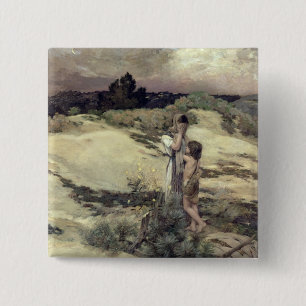 Badge Carré 5 Cm Hagar et Ishmael