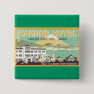 Badge Carré 5 Cm Hakone Hotel Japon
