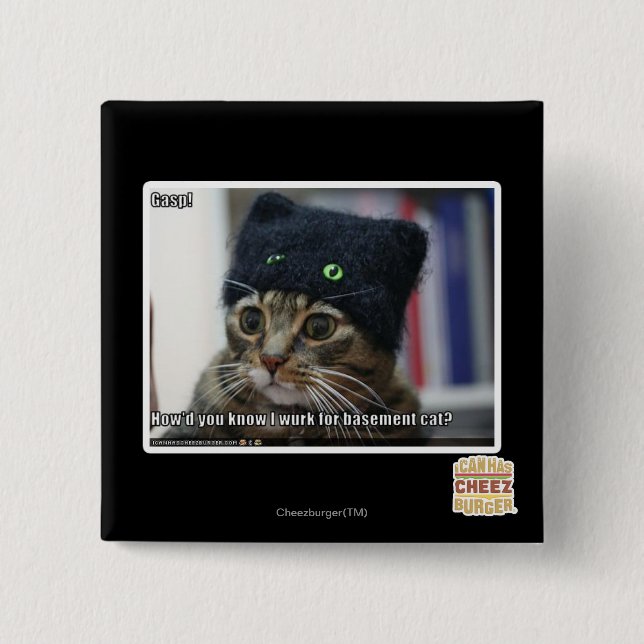 Badge Carré 5 Cm Halètement ! (Devant)