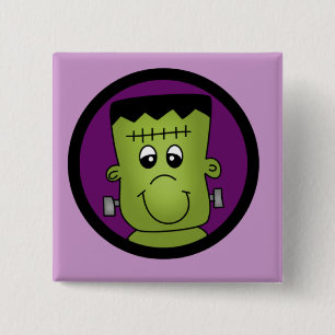 Badge Carré 5 Cm Halloween Frankie Tshirts et cadeaux