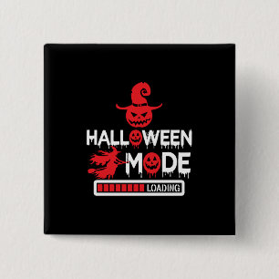Badge Carré 5 Cm Halloween Funny Halloween Mode Chargement Annivers