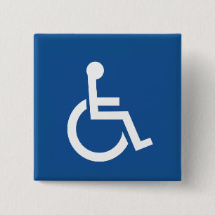 Badge Carré 5 Cm Handicapé