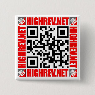 Badge Carré 5 Cm Haut bouton de code de Rev QR