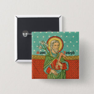 Badge Carré 5 Cm Haut du torse de St. Joseph (Détail; VVP 09)