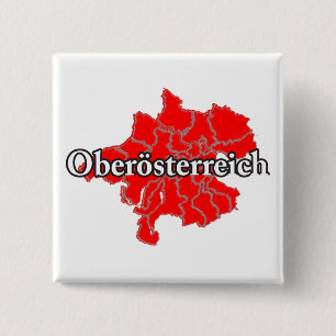Badge Carré 5 Cm Haute-Autriche - Oberösterreich