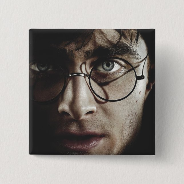 Badge Carré 5 Cm Hauteurs mortelles - Harry Potter (Devant)