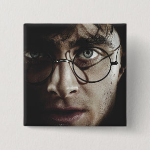 Badge Carré 5 Cm Hauteurs mortelles - Harry Potter