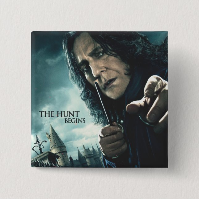 Badge Carré 5 Cm Hauteurs mortelles - Snape 2 (Devant)
