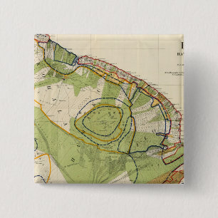 Badge Carré 5 Cm Hawaï