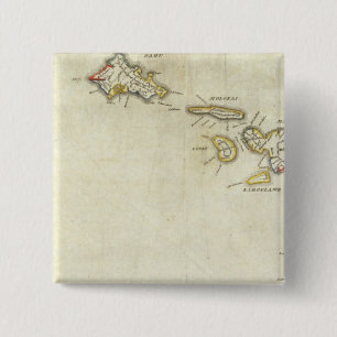 Badge Carré 5 Cm Hawaï 3