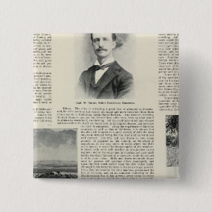 Badge Carré 5 Cm Healdsburg, Californie