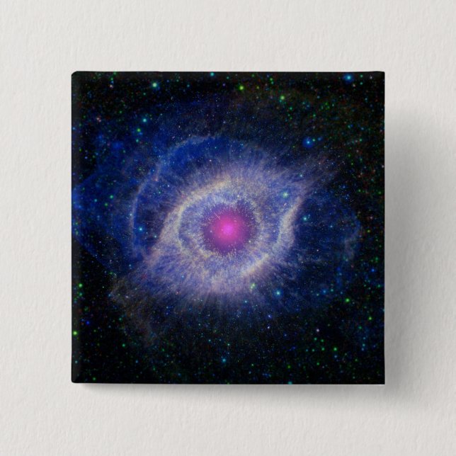 Badge Carré 5 Cm Helix Nebula (Devant)
