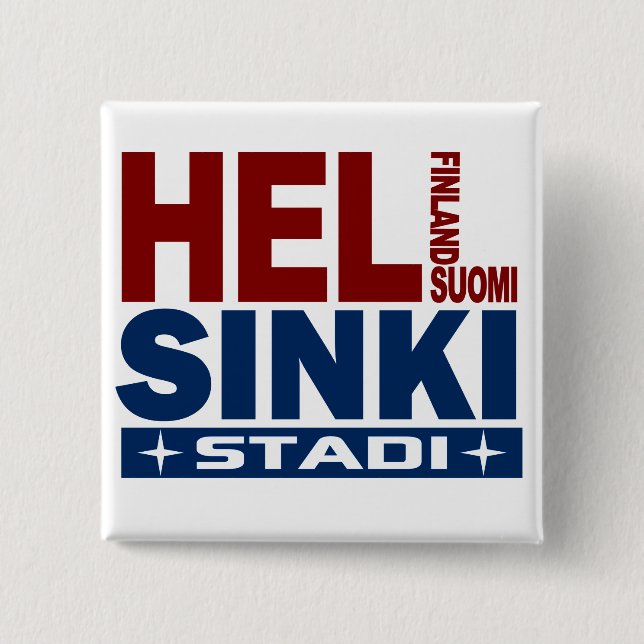 Badge Carré 5 Cm Helsinki button (Devant)
