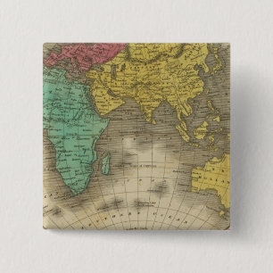Badge Carré 5 Cm Hémisphère oriental 15