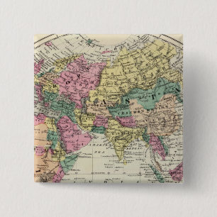 Badge Carré 5 Cm Hémisphère oriental 2