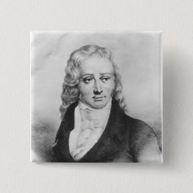 Badge Carré 5 Cm Henri Benjamin Constant de Rebecque (Devant)