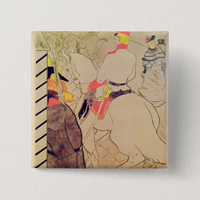 Badge Carré 5 Cm Henri De Toulouse-Lautrec | Babylone allemande, 18 (Devant)