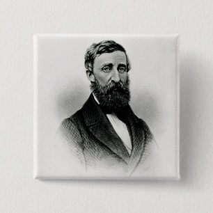 Badge Carré 5 Cm Henry David Thoreau