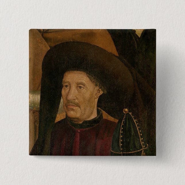 Badge Carré 5 Cm Henry le détail de navigateur du Polyptych (Devant)