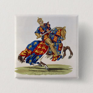 Badge Carré 5 Cm Henry VI, roi d'Angleterre (1421-71), 1422, de 'A