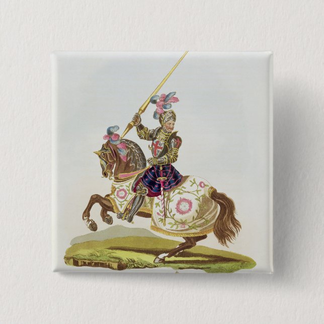 Badge Carré 5 Cm Henry VIII, roi d'Angleterre (1491-1547) 1525, de (Devant)