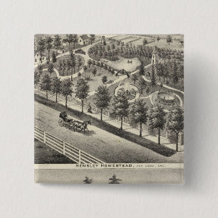 Badge Carré 5 Cm Hensley, Beans