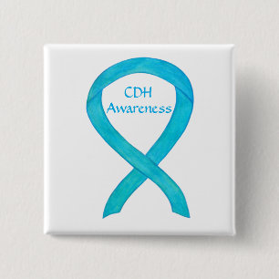 Badge Carré 5 Cm Hernie diaphragmatique congénitale Étanche de sens