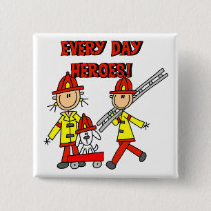 Badge Carré 5 Cm Héros de tous les jours T-shirts et cadeaux pour p