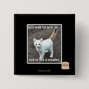 Badge Carré 5 Cm Heure-milliampère perdu un ęr