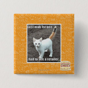 Badge Carré 5 Cm Heure-milliampère perdu un ęr