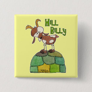 Badge Carré 5 Cm Hill Billy
