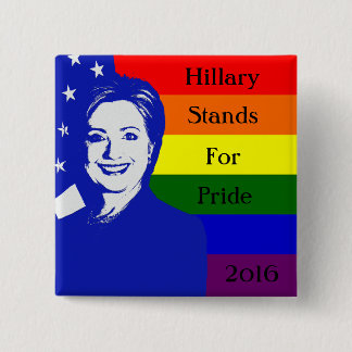 Badge Carré 5 Cm Hillary représente la fierté