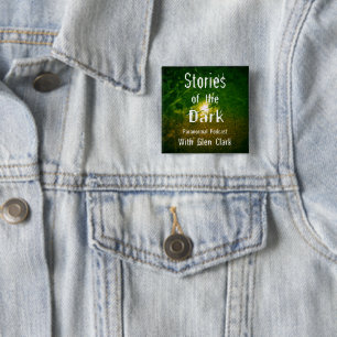 Badge Carré 5 Cm Histoires du podcast Dark avec Glen Clark