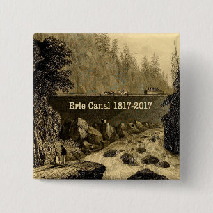 Badge Carré 5 Cm Historic Erie Canal Bicentennial Years