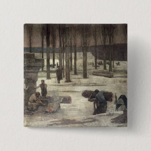 Badge Carré 5 Cm Hiver, 1889-93